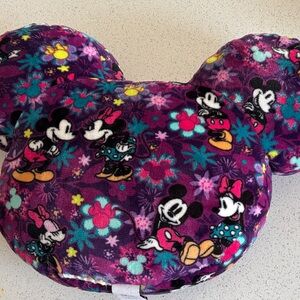 Disney Purple Mickey and Minnie Mouse Vera Bradley Accent Pillow